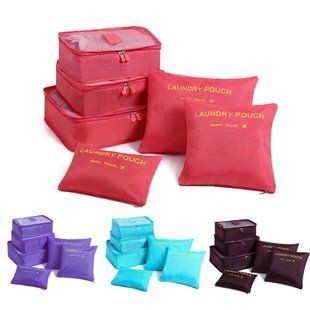 Набор дорожных органайзеров для путешествий Laundry Pouch 6 шт. 02k03p104 фото