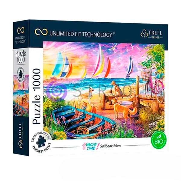 Пазлы Безграничная коллекция (1000 элм.) - "Вид на парусники" 10697/ Trefl (SB) 03k19p249 фото