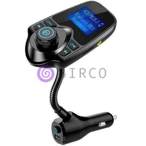 Автомобільний FM Модулятор трансмітер T10 до машини Bluetooth MP3 AUX 04k07p002 фото