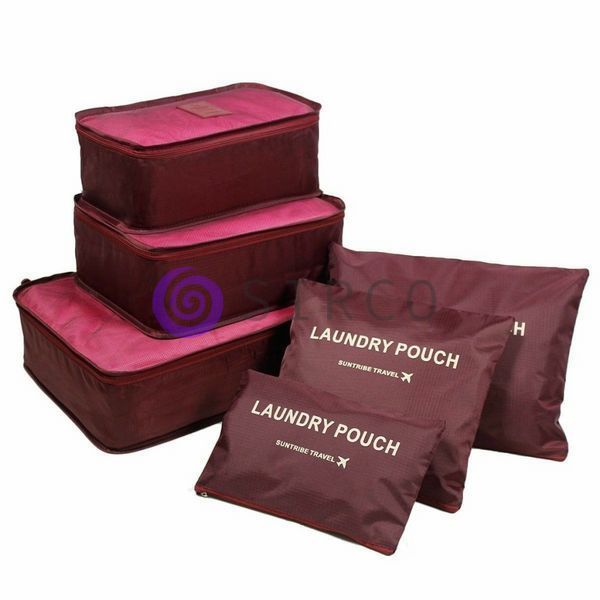 Набір дорожніх органайзеров для подорожей Laundry Pouch 6 шт. 02k03p104 фото