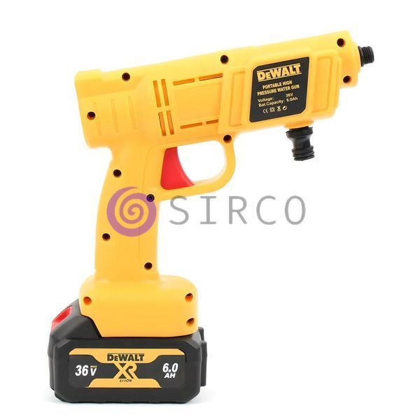Портативна акумуляторна ручна мийка високого тиску зі змінними насадками DeWalt DCPW540B (36V, 6Ah, 26bar) 04k10p004 фото