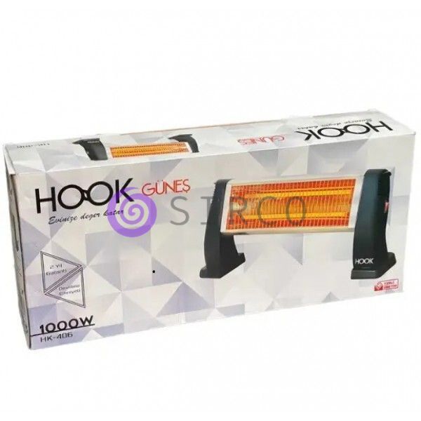 Инфракрасный кварцевый обогреватель HOOK HK-406 1000Вт 01k07p011v1 фото