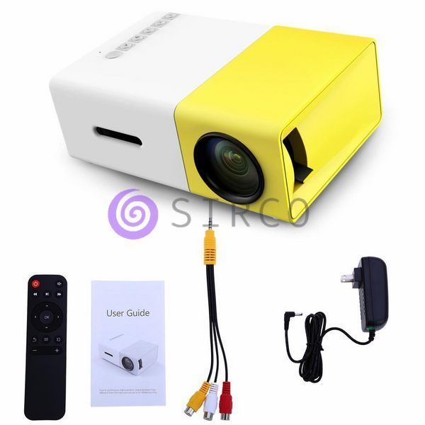 Мини проектор портативный мультимедийный с динамиком Led Projector YG300 11k09p011 фото