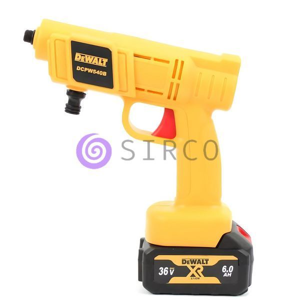 Портативна акумуляторна ручна мийка високого тиску зі змінними насадками DeWalt DCPW540B (36V, 6Ah, 26bar) 04k10p004 фото