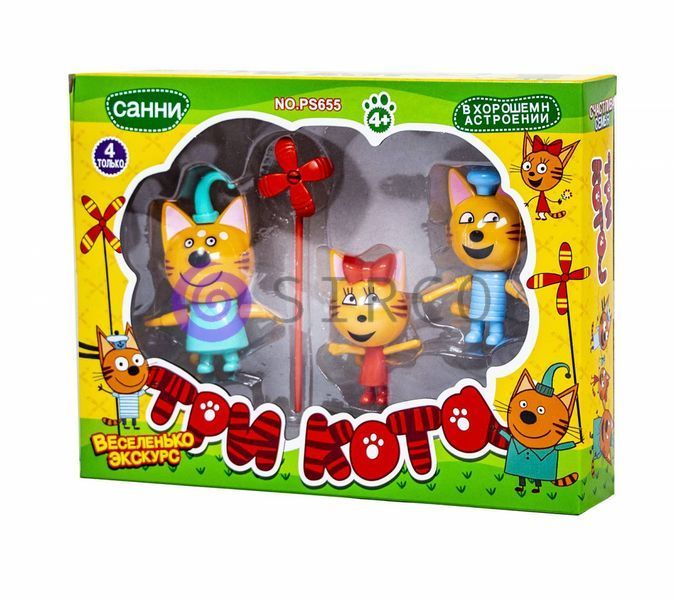 Детский игровой набор "Три кота" три фигурки 03k17p044v1 фото