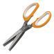 Ножиці для шинкування зелені Herb Scissors 5 гострих лез Помаранчевi/211 10k03p084v2 фото 2