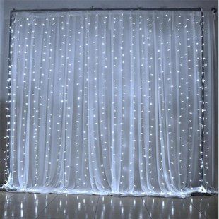 Новогодняя гирлянда Xmas Водопад прозрачный провод 240 Led диодов (на коробке 400) 2.5*1.5м Белый 12k01p009v3 фото