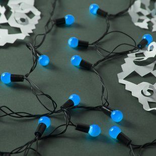 Светодиодная гирлянда &laquo;НИТЬ ШАРИКИ&raquo; 50 led , черный кабель 12k01p031v5 фото