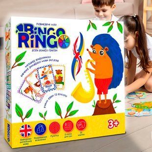 Детская развивающая настольная карточная игра "Bingo Ringo" на украинском (IGR24) 03k02p027 фото