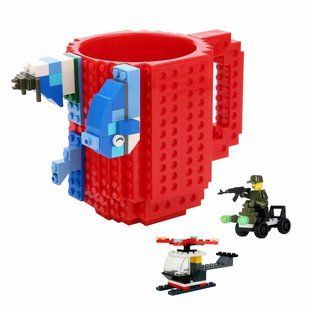 Кружка лего чашка - конструктор с деталями Lego 350 мл красная (237) 03k06p001 фото