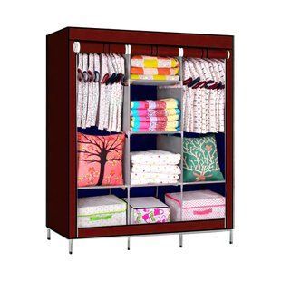 Большой каркасный шкаф, тканевый шкаф Storage Wardrobe 88130 Бордовый (N-14) 01k04p121v5 фото