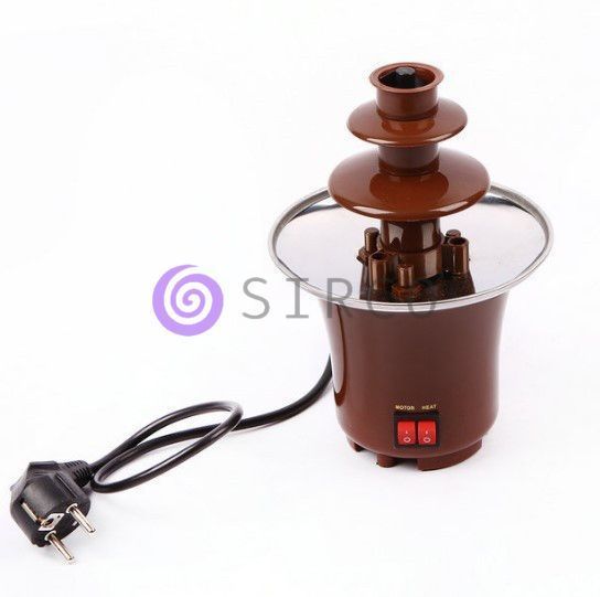 Шоколадний фонтан, фондю для шоколаду Mini Chocolate Fondue Fountain 10k01p104 фото