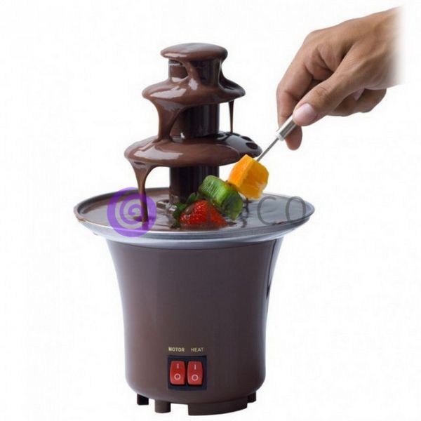 Шоколадний фонтан, фондю для шоколаду Mini Chocolate Fondue Fountain 10k01p104 фото