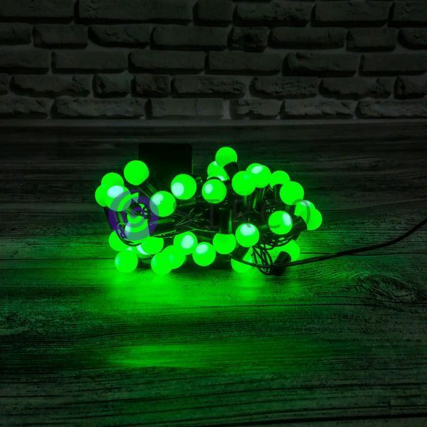 Світлодіодна гірлянда &laquo;НИТКА ШАРИКИ&raquo; 50 led, чорний кабель 12k01p031v5 фото