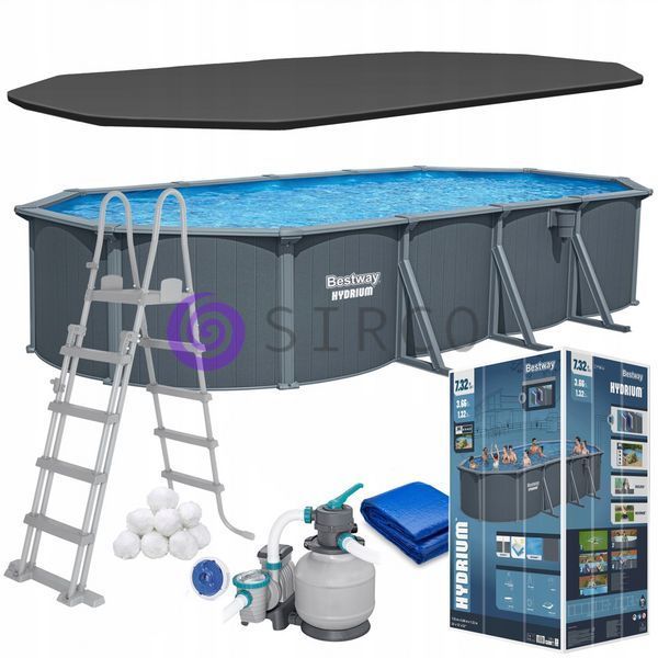 Каркасний басейн Bestway Hydrium 561CW 730x360x132 см зі скімером, сходами та насосом (AT) 02k12p340 фото