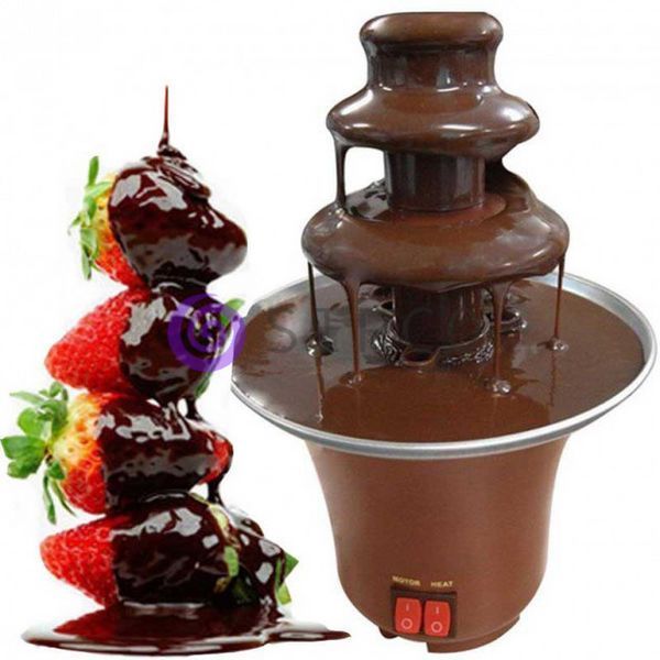 Шоколадний фонтан, фондю для шоколаду Mini Chocolate Fondue Fountain 10k01p104 фото