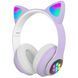 Беспроводные складные TWS bluetooth наушники с кошачьими ушками Cat STN-28 Фиолетовый + карта памяти на 16 Гб 11k01p115v1 фото 5