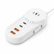 Зарядний пристрій 26X-201 5,1 A з бездротовою зарядкою для телефону, 2 USB, 2 Type-C білий (509/5088) 11k06p502v1 фото 2
