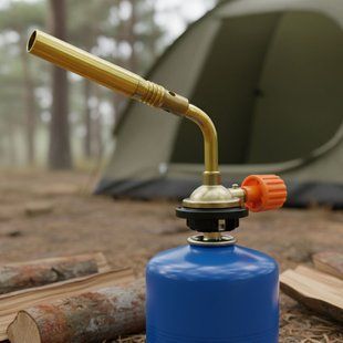 Газовий пальник Gas Torch 6001 для вугілля та технічних робіт 1300&deg;C під цанговий балон 125 г 14k02p104 фото