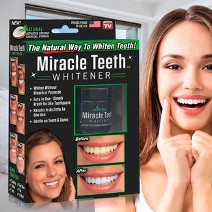 Зубная паста-отбеливатель для зубов Miracle Teeth Whitener Черная (237) 06k05p031 фото