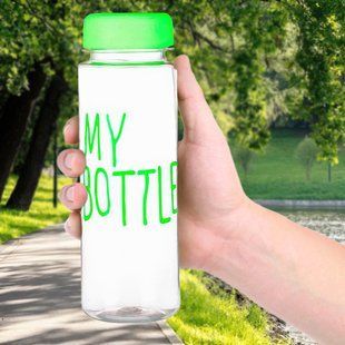 Оригінальна пляшка My Bottle 500 мл + чохол, салатовий 10k14p059v2 фото