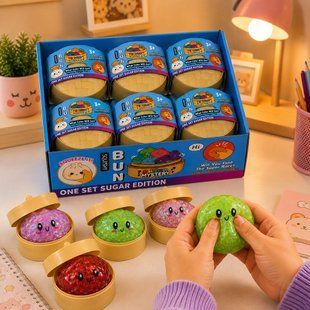М'який сквіш булочка пельмень Бао BUN Squishy Rainbow Mystery 8.5 см, іграшка-антистрес, випадковий колір (ОХ) 03k05p566v2 фото
