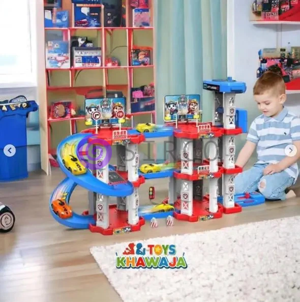 Іграшковий набір машинок трек паркінг Childrens Rail Car "Щенячий патруль" 75 деталей 3 машинки (509/3598) 03k10p430v1 фото
