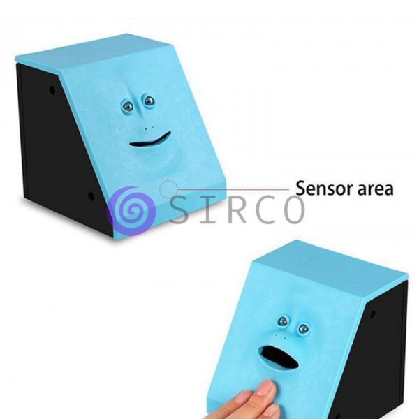 Скарбничка Face Bank жує монети з особою Блакитна і Рожева 03k05p091 фото