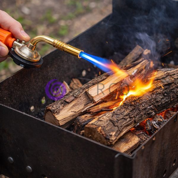 Газовая горелка Gas Torch 6001 для угля и технических работ 1300&deg;C под цанговый баллон 125 г 14k02p104 фото