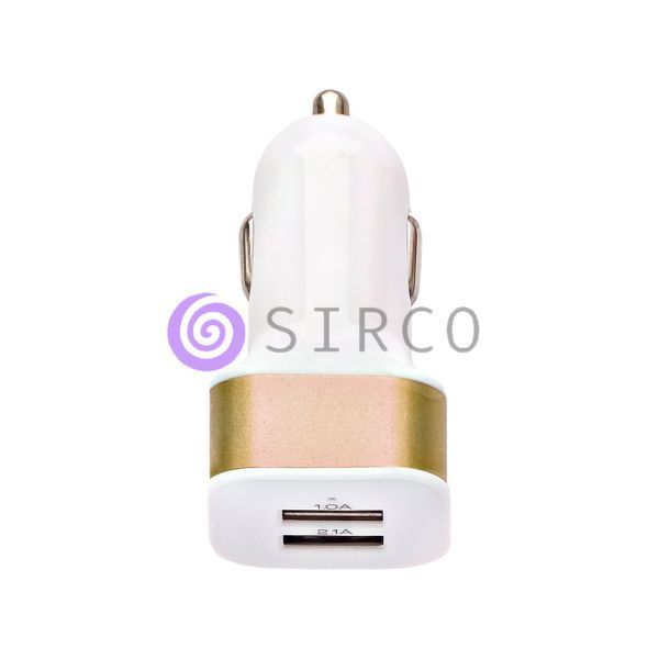 АЗУ автозарядка 2USB mini color Золотой 04k01p012 фото