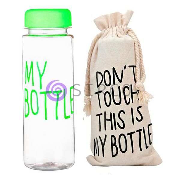 Оригинальная бутылка My Bottle 500 мл + чехол, салатовый 10k14p059v2 фото