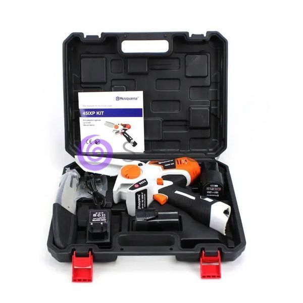 Аккумуляторная мини-пила Husqvarna 45iXP KIT (18V, 2Аh) АКБ веткорез 09k08p033 фото