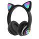 Беспроводные складные TWS bluetooth наушники с кошачьими ушками Cat STN-28 Черный + карта памяти на 16 Гб 11k01p115v2 фото 5