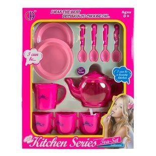 Детский игрушечный кухонный набор для чаепития Kitchen Series Tea-Set CH-01B 14 предмета (AHMD) 03k09p167v6 фото