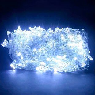 Новогодняя гирлянда прозрачный провод XMAS Белая нить 300 LED (20 метров) 12k01p025v3 фото