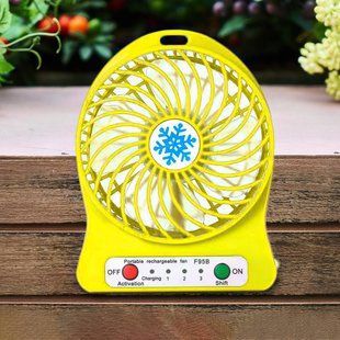 Мини-вентилятор Portable Fan Mini Желтый 01k07p015v7 фото