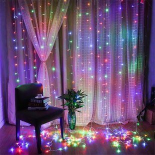 Новогодняя гирлянда Xmas Водопад прозрачный провод 480 Led диодов 3*2.25м Мультик 12k01p074v1 фото