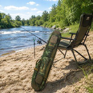 Рибальський чохол BoyaBY HL Rod Bag 100 см для вудок / Напівжорсткий чохол камуфляж з двома секціями (988) 02k04p523v1 фото