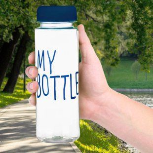 Оригінальна пляшка My Bottle 500 мл + чохол, синiй 10k14p059v5 фото