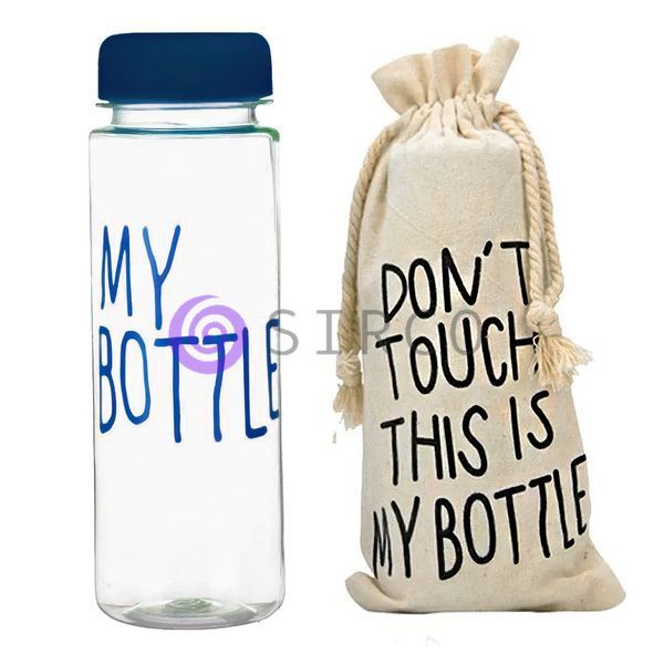 Оригінальна пляшка My Bottle 500 мл + чохол, синiй 10k14p059v5 фото
