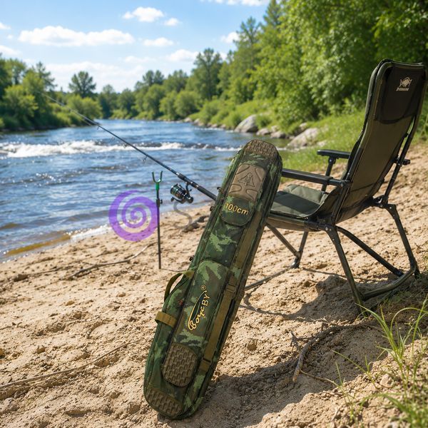 Рибальський чохол BoyaBY HL Rod Bag 100 см для вудок / Напівжорсткий чохол камуфляж з двома секціями (988) 02k04p523v1 фото