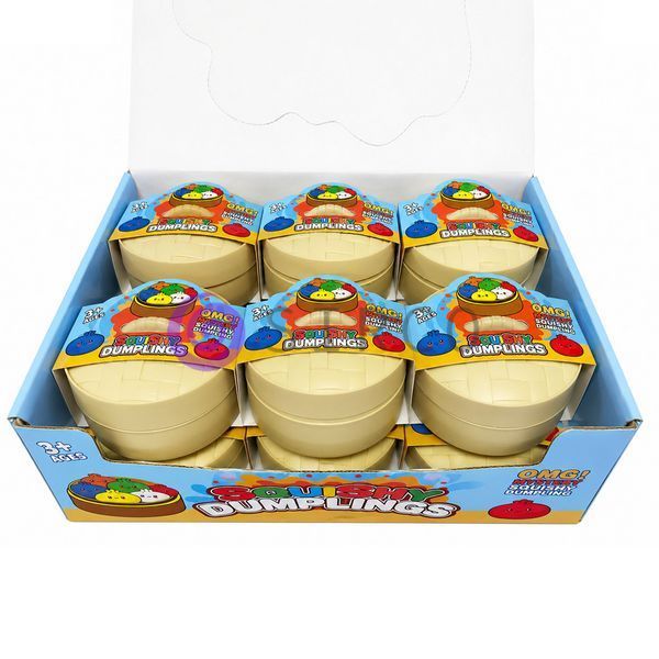 Мягкий сквиш булочка пельмень Бао BUN Squishy Dumpling 8.5 см, игрушка-антистресс, случайный цвет (ОХ) 03k05p566v3 фото