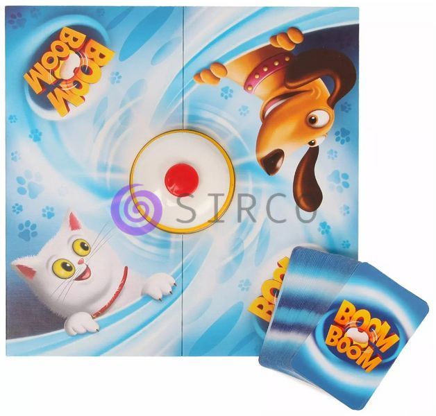 Дитяча настільна гра Trefl "Boom Boom: Pups & Kittens / Бум-Бум: Собаки та коти" (02004) (SB) 03k19p010 фото