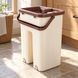 Швабра ледащо Scratch Cleaning Mop 2 в 1 з двосекційним відром 7 л, бежева з коричневим (ARSH/MA221) 01k02p005v3 фото 5