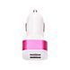 АЗУ автозарядка 2USB mini color Розовый 04k01p012v1 фото 2