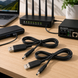 Набір кабелів живлення для роутера Wi-Fi від павербанку USB DC 9V 12V перехідник для модему PON ONU медіаконвертера 11k06p509v1 фото 1