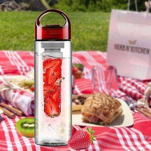 Пляшка для води та напоїв Fruit Water Bottle 800 мл Рожевий 02k03p101v1 фото