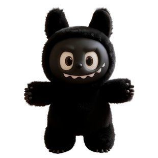 Коллекционная игрушка-сюрприз фигурка-брелок Labubu Лабубу Черный 03k26p041 фото