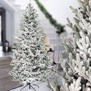 Новогодняя искусственная литая елка на подставке "Венская" Заснеженная 1,5м 12k03p026 фото