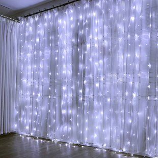 Новогодняя гирлянда Xmas Водопад прозрачный провод 480 Led диодов 3*2.25м Белый 12k01p074v2 фото
